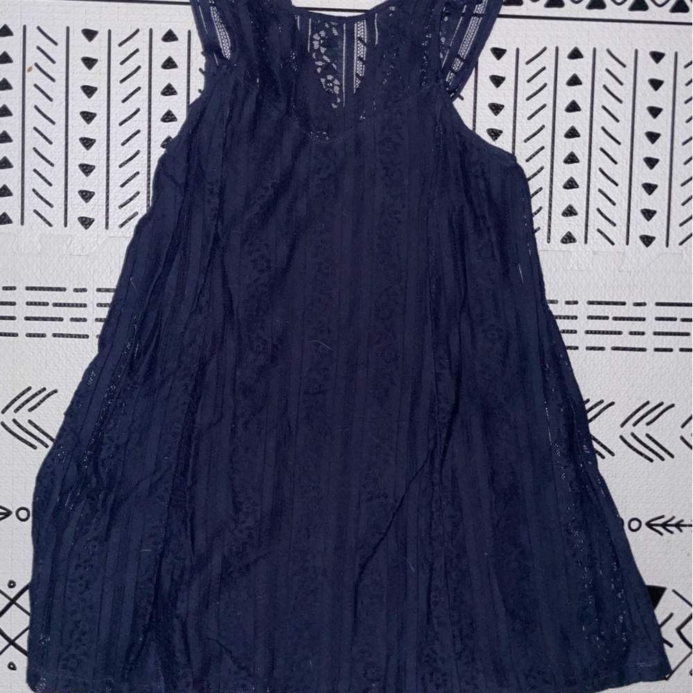 Abercrombie and Fitch Navy Lace Dress Sz S